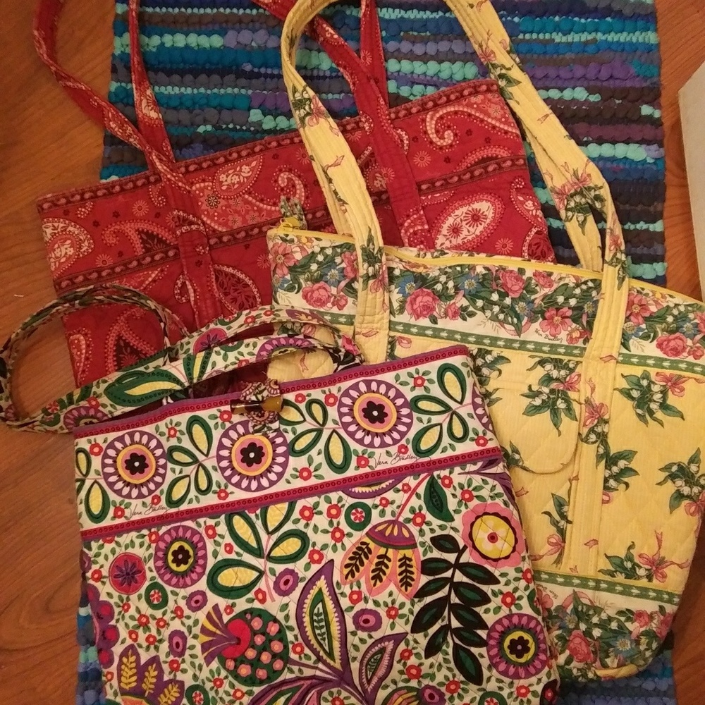 Bundle of 3 Vera Bradley totes!!